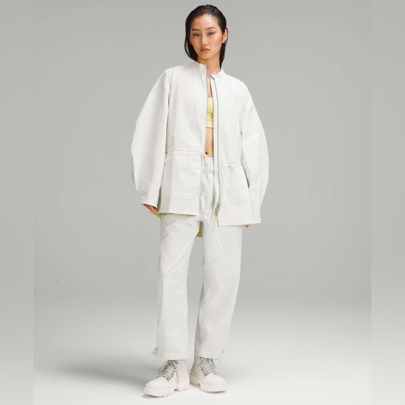 lululemon athletica Jackets & Blazers - Lululemon💎NWOT💎Cinch-Waist Stretch Shirt Jacket NEW RARE STYLE💎Bone💎Large